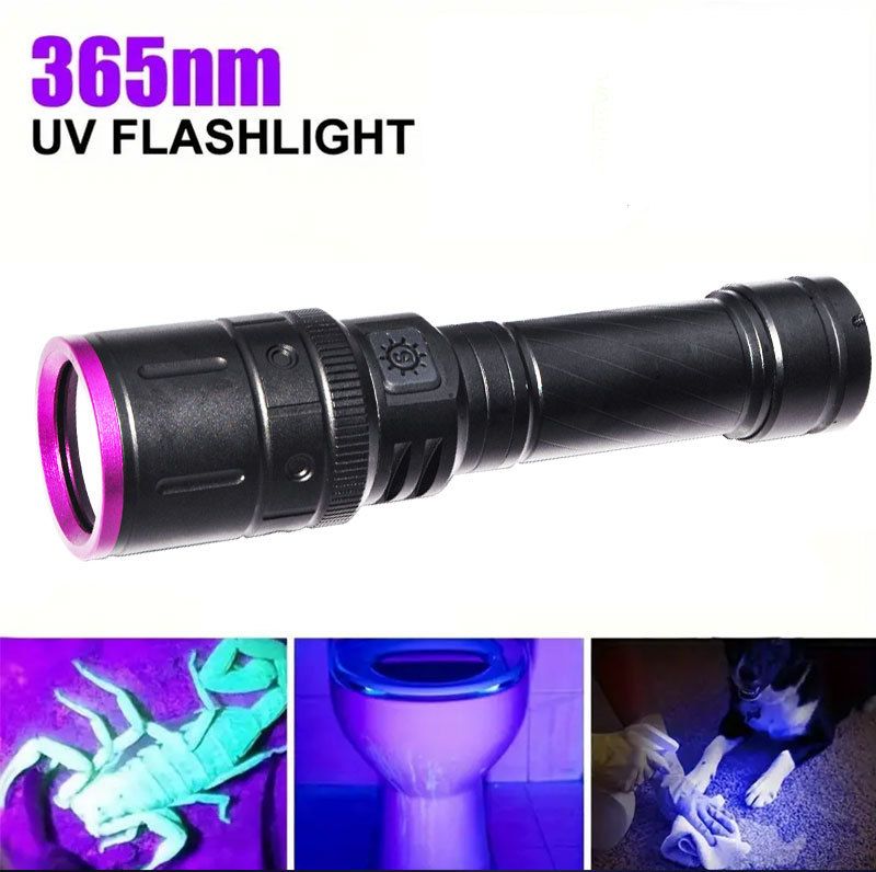 Uus UV365 must peegellilla lamp lemmiklooma tuvastamiseks, pangatähtede kontrollimiseks, võltsimisvastaseks, suure võimsusega ultraviolettkiirguseks_voghion.com