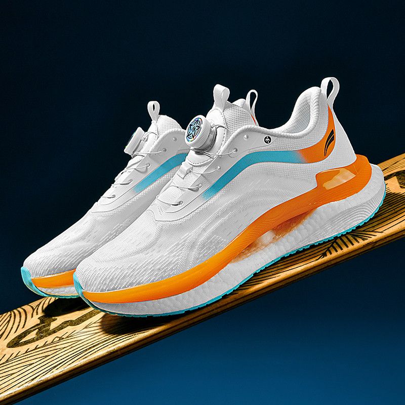New Spring Sports Men's Mesh Breathable Running Shoes, Unique Shadow Lightweight Soft Sole Comfortable Casual Shoes_voghion.com