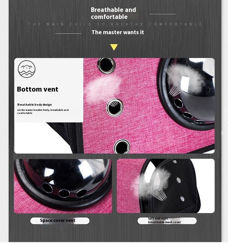 Cat Bag New Klapp Handheld Space Capsule Pet Bag Oxford Stoff Fir Outdoor Crossbody Portable Atem Komfortabel Kaz an Hond Rucksak_voghion.com