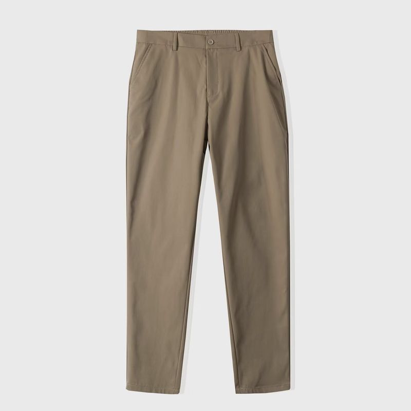 Men's Casual Pants Spring And Autumn Loose Trend Trousers Versatile Elastic Trousers Straight Nine-point Tooling Pants_voghion.com