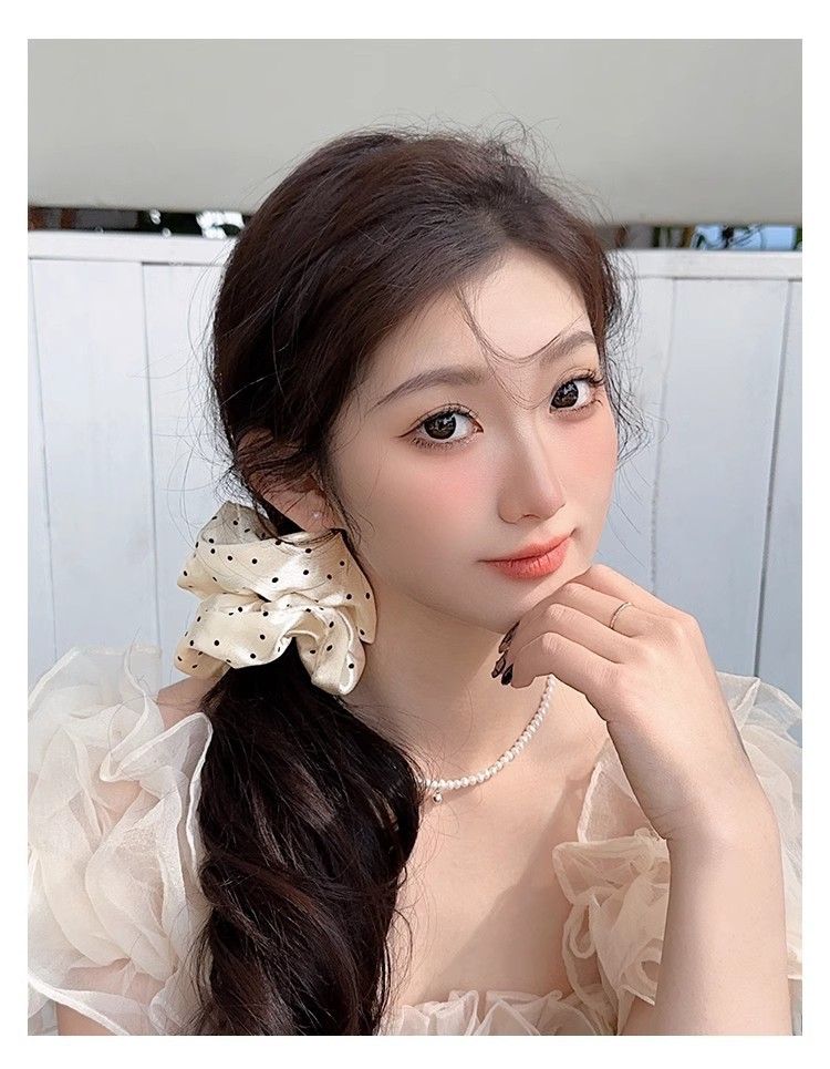 Rotolo per capelli a pois 2025 Nuova ondata di elastici per capelli di alta qualità_voghion.com