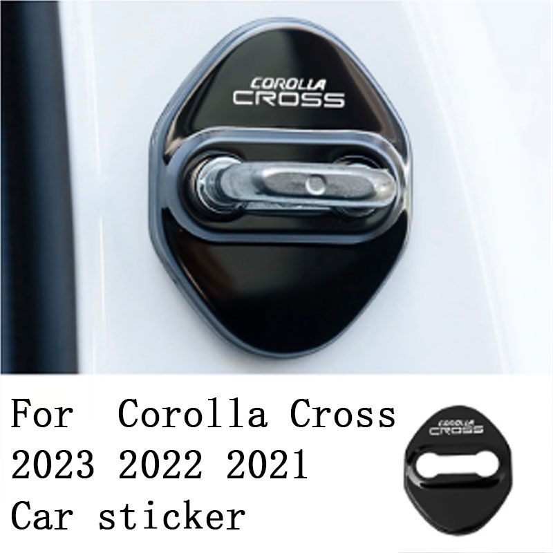 Fir 4 Stéck Auto Dierverschloss Deckel Schützt Auto Accessoiren Fir Corolla Cross Auto Sticker_voghion.com