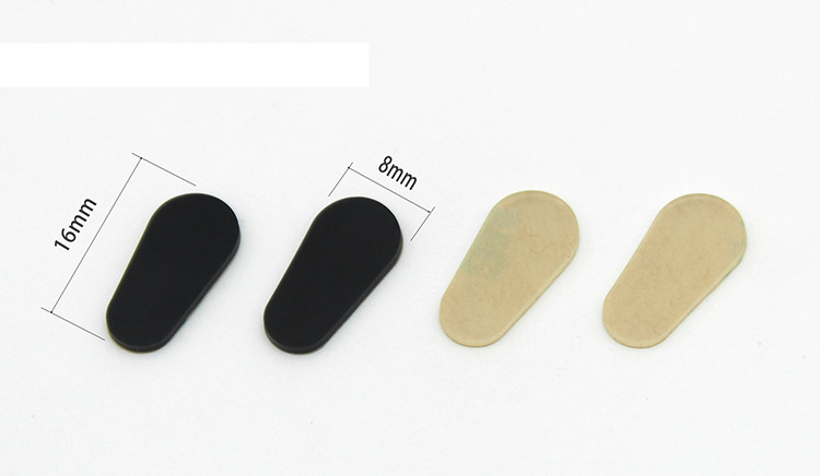 Unisex Adhesive nose pad plate glasses non-slip soft silicone D-shaped nose pad sunglasses heightening nose pad_voghion.com