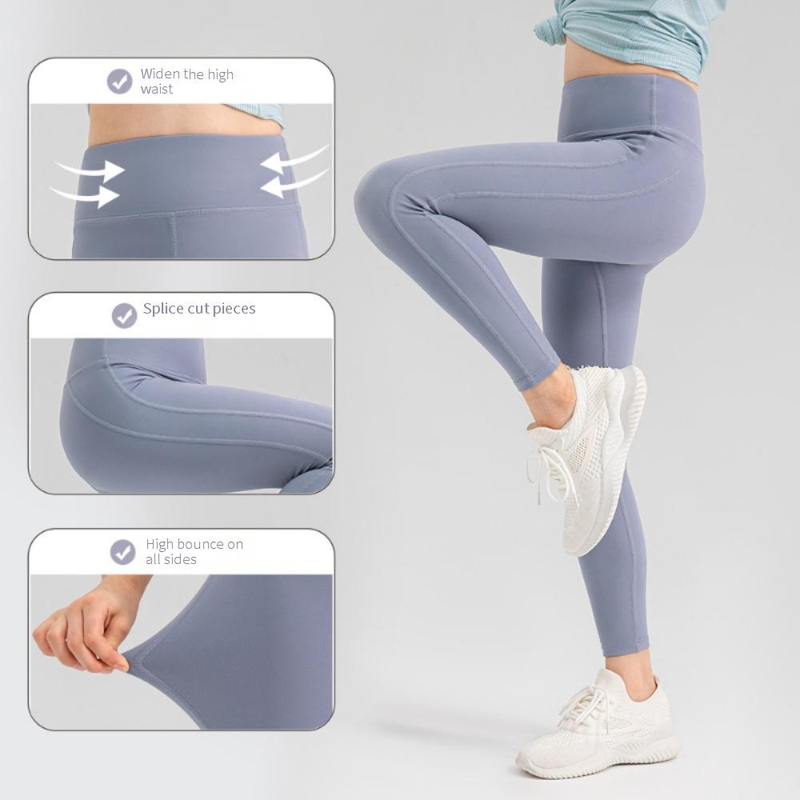 Fete mici îmbrăcăminte de vară respirabil de înaltă elasticitate pantaloni de yoga Cloud Sense piele prietenoasă sport dans antrenament alergare fitness pantaloni_voghion.com