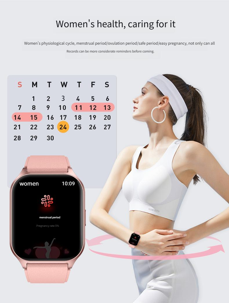 Smart Watches P109 Curved Screen Real Time Heart Rate Blood Oxygen Health Monitoring Sports Bluetooth Call Watch_voghion.com