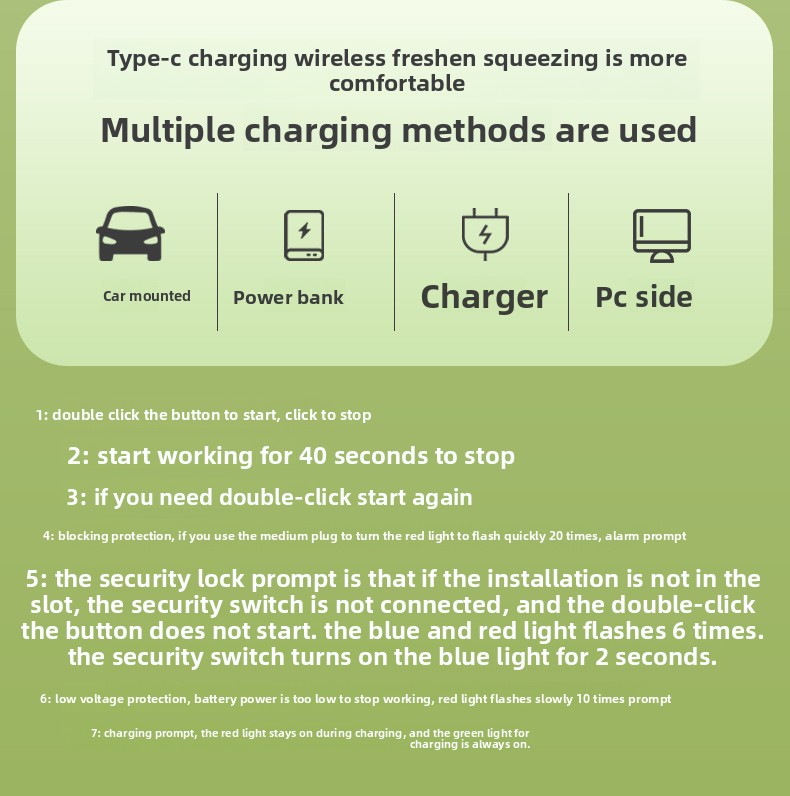 Portable Juicer - 800ml BPA-Free Blender, 18,000 RPM 5-Blade Ice Crusher, USB-C Rechargeable, For Smoothies & Protein Shakes (Pink/Green)_voghion.com