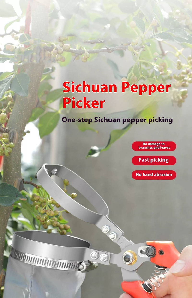 Pepper Picking Net - Durable & Prickle-Proof Harvesting Tool For Sichuan Peppercorns And Spicy Peppers_voghion.com