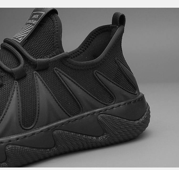 Breathable Knit Men's Casual Slip-On Shoes Lightweight Comfortable Walking Shoes For Work And Daily Wear Versatile Mesh Shoes_voghion.com