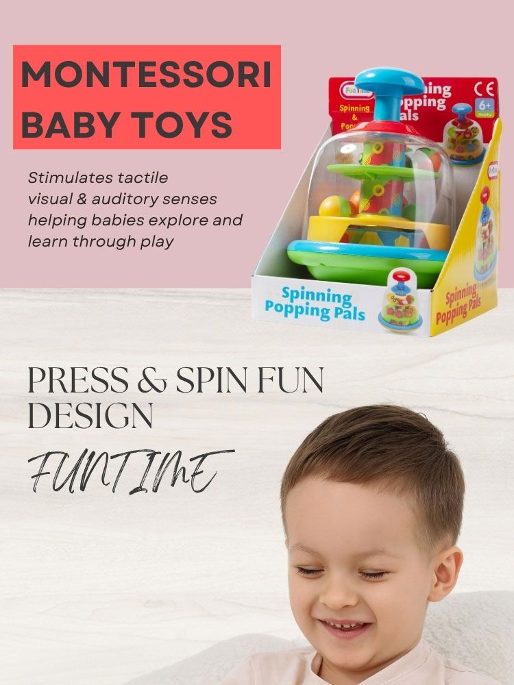 Baby Press Spin Jump Ball Montessori Sensorisches Spielzeug für 0-2 Jahre Frühes Lernen Auditives visuelles taktiles Entwicklungsspielzeug_voghion.com