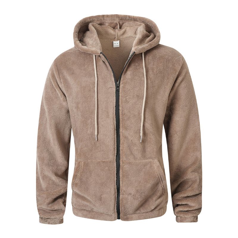 „Herren-Fleece-Hoodie mit Reißverschluss – Wintertaugliches Polar Tech-Gewebe (S-XXL, Schwarz/Grau/Khaki/Lila)“_voghion.com