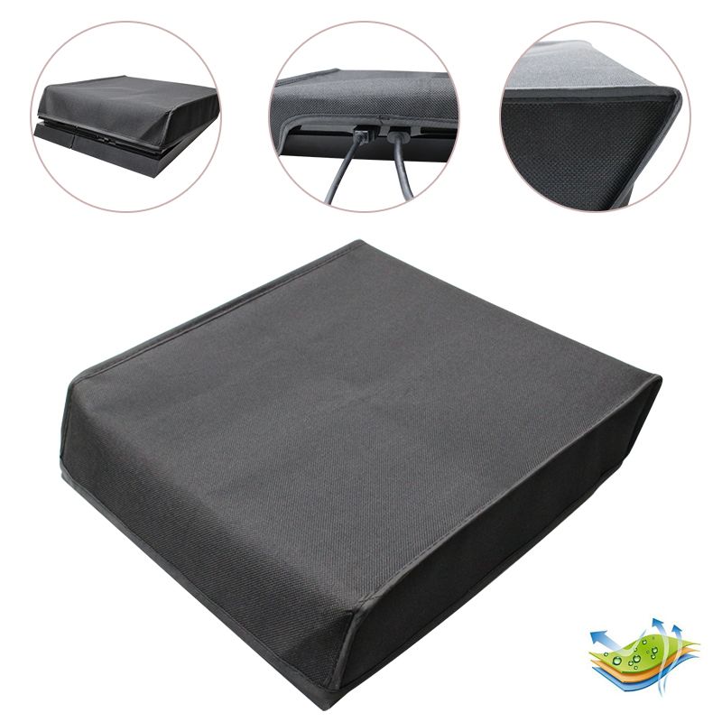 PS4 Slim/Pro İçin Yumuşak Toz Geçirmez Kılıf Sony Playstation 4 Oyun Konsolu Kontrol Cihazı İçin Toz Geçirmez Tuval Kılıf PS4 Pro İçin_voghion.com