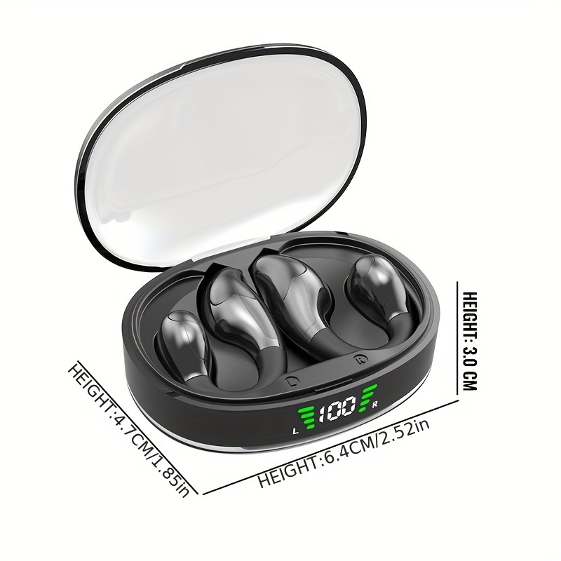 Căști wireless noi, TWS wireless, cip 5.3, clips pentru căști ușor și confortabil, căști sport nedureroase, agățare pentru urechi, căști impermeabile_voghion.com