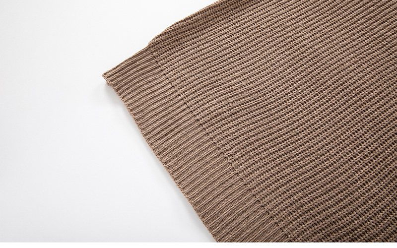 Maglione da uomo autunno inverno nuovo slim fit base colletto rovesciato mezza cerniera maglia maglia tinta unita_voghion.com