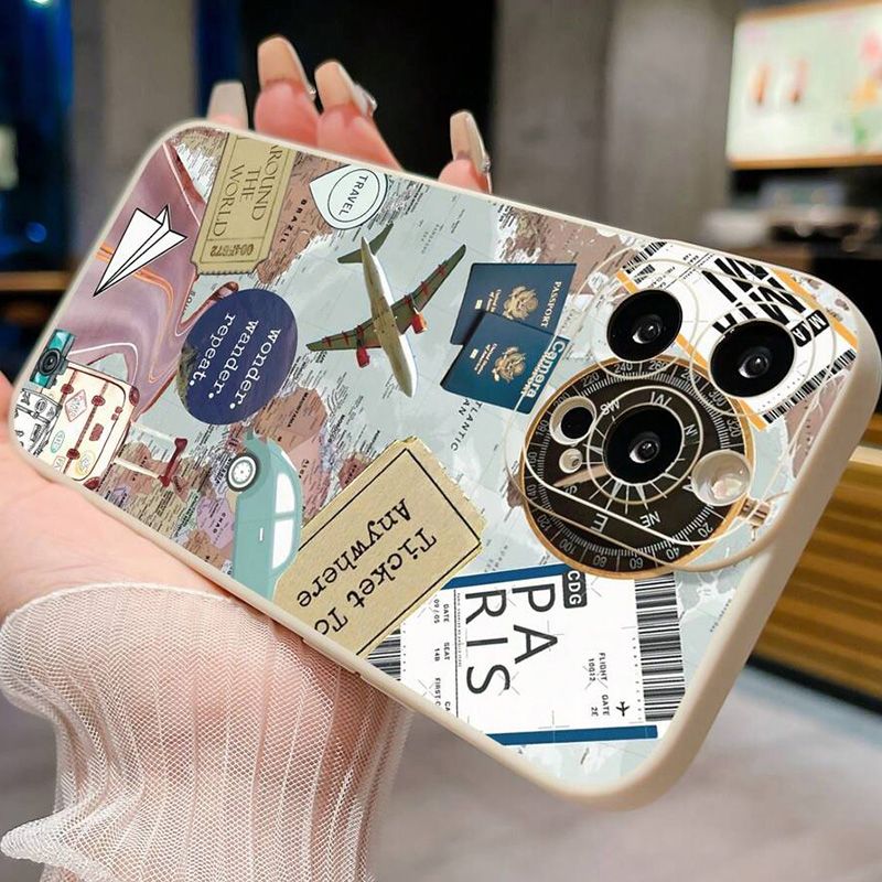 Custodia per telefono con motivo Note14 Travel Element per Xiaomi Redmi Note 13 12 12S 10 10S 11 11S Pro Plus 12C 13C 14C 4G 5G_voghion.com