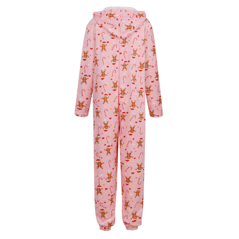 Abbigliamento da donna Pigiama natalizio, pigiama intero ispessito in flanella, abbigliamento per la casa da donna con cappuccio natalizio con stampa leopardata_voghion.com
