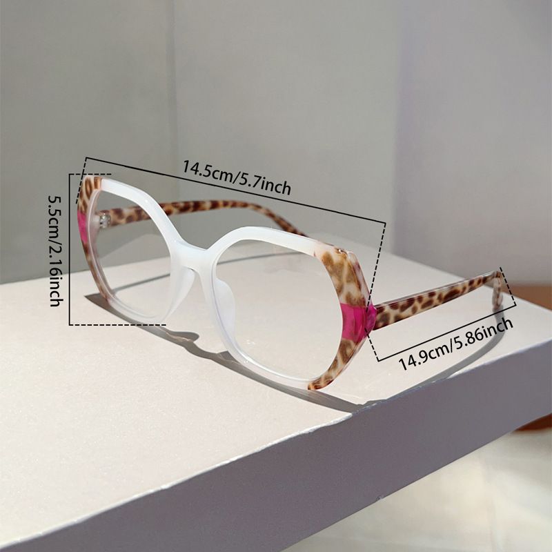 Trendy Polygon Personalized Blocking Anti Blue Light Glasses TR90 Internet Famous Same Style Plain Color High-end Sense_voghion.com