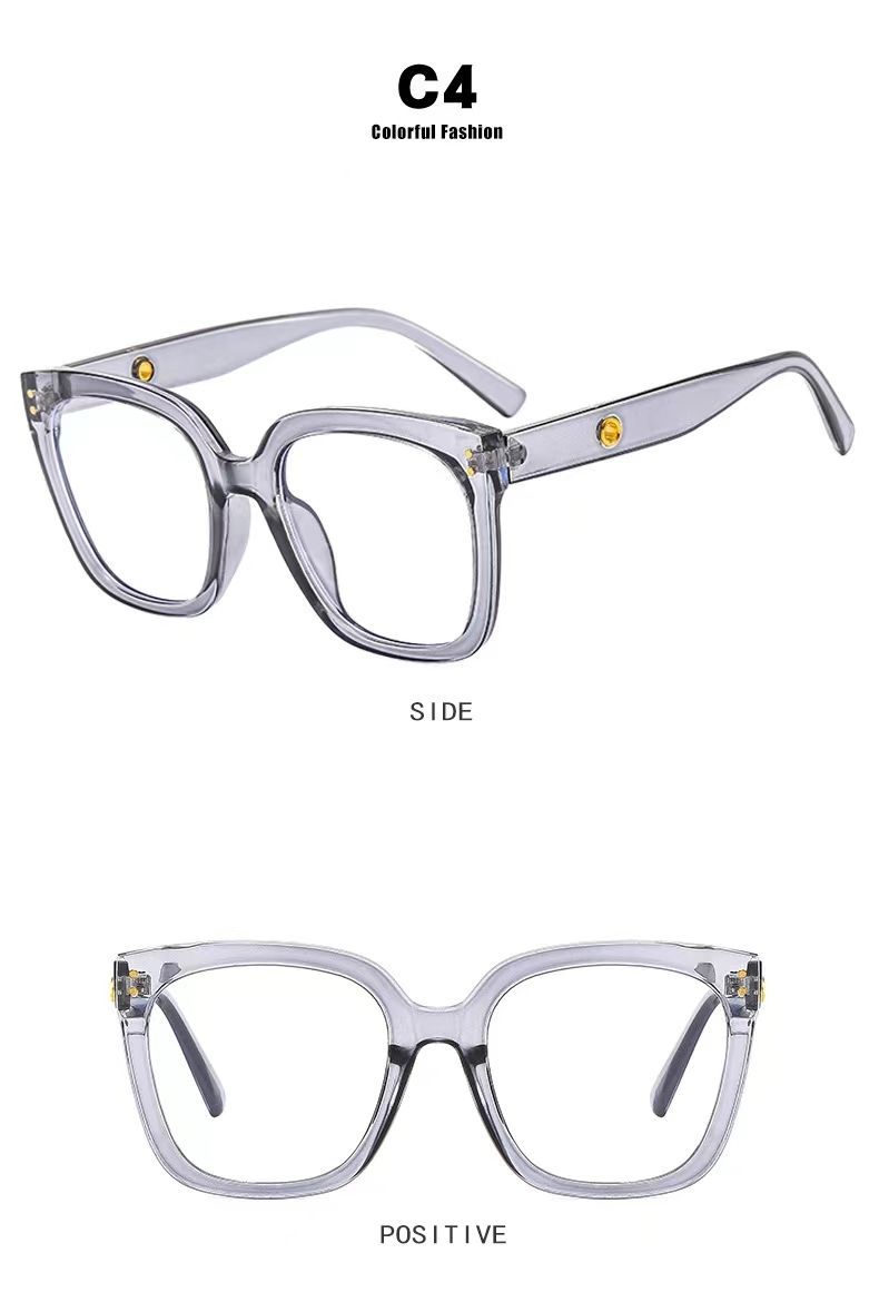 Anti Blue Light Reading Glasses Women Men Large frame Custom Computer Eyeglasses Unisex_voghion.com