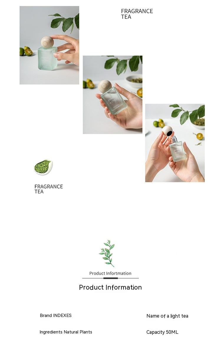 2023 New Hot Selling Niche Fragrance Index A Tea Light Series Tea Fragrance Wooden Cap Frosted Bottle Perfume_voghion.com