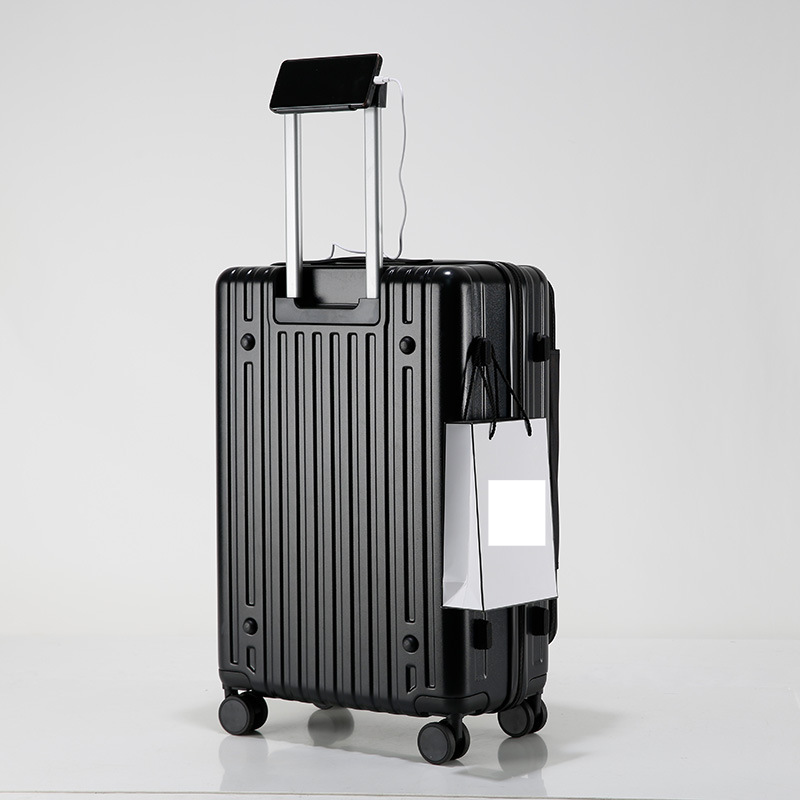 Valigia da viaggio Business Abs Business Front Open Bagaglio da imbarco Valigia trolley leggera_voghion.com