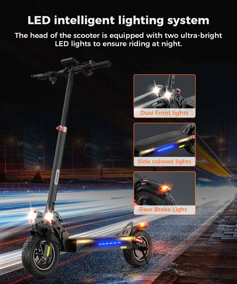 Monopattino elettrico fuoristrada ISCOOTER IX4 da 10" con controllo APP, motore da 800 W, batteria da 48 V e 15 Ah_voghion.com