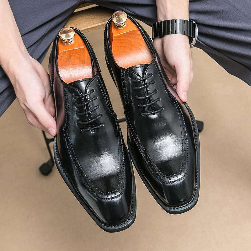 Newest Italian Oxford Shoes For Men Luxury Patent Leather Wedding Shoes Pointed Toe Dress Shoes Classic Derbies Plus Size 38-46_voghion.com