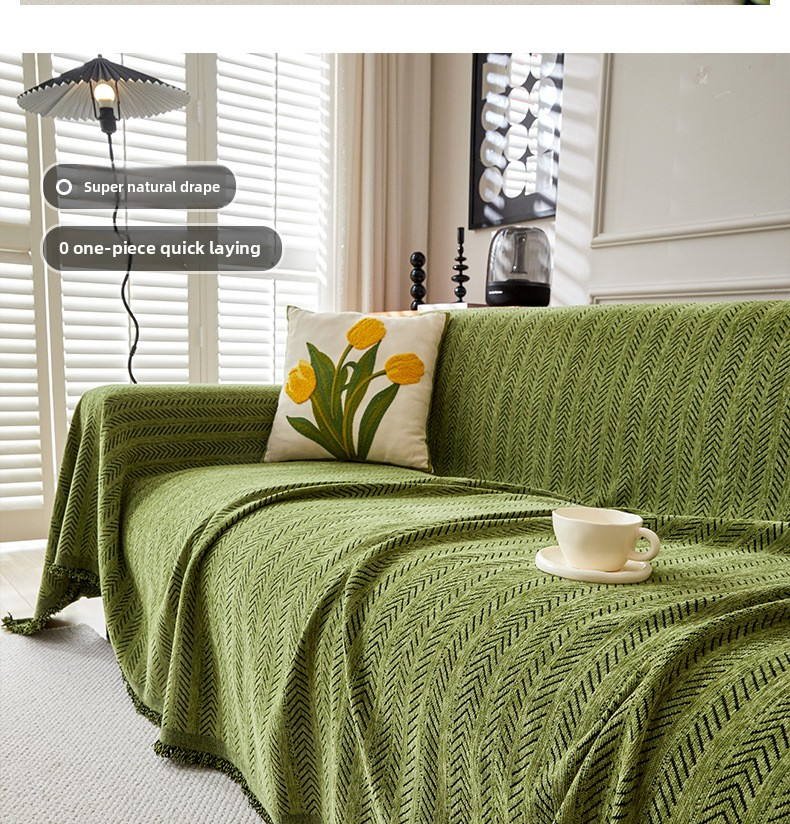 Simple Modern Solid Color Sofa Towel Universal Sofa Cover Cloth For All Seasons All Inclusive One Piece Anti Cat Scratching Sofa Cover Blanket_voghion.com
