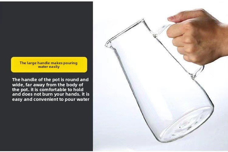 Modernes Glas-Wasserflaschen-Set – 1800 ml Krug und 300 ml Becher, perfekt für Saft, Eistee und Bürogeschenke_voghion.com