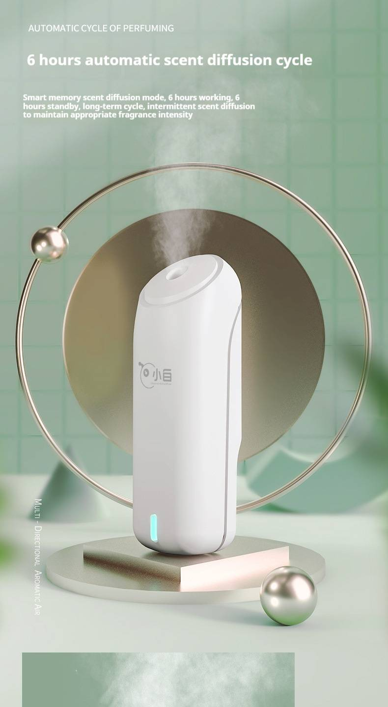 Portable Aroma Diffuser For Home & Hotel - Battery Operated, Auto Spray, Quiet & Compact - Freshen Air In Bedroom, Bathroom, Office_voghion.com
