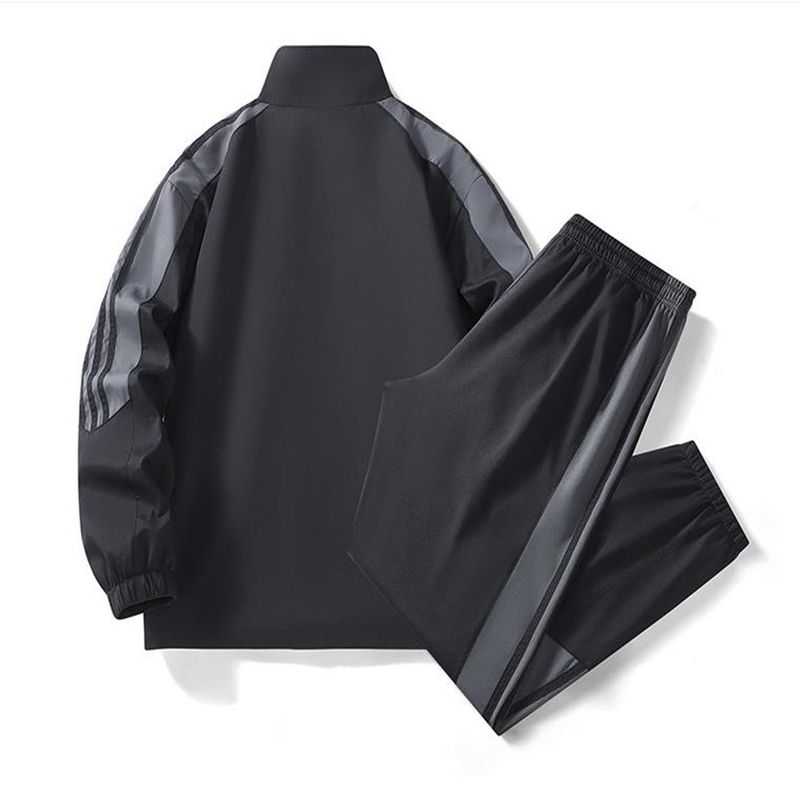 2026 Fashion Tracksuits Youth/Men Stand Collar Zipper Sweatshirts + Lace-Up Sweatpants 2 Piece Casual Sport Sets M-4XL_voghion.com