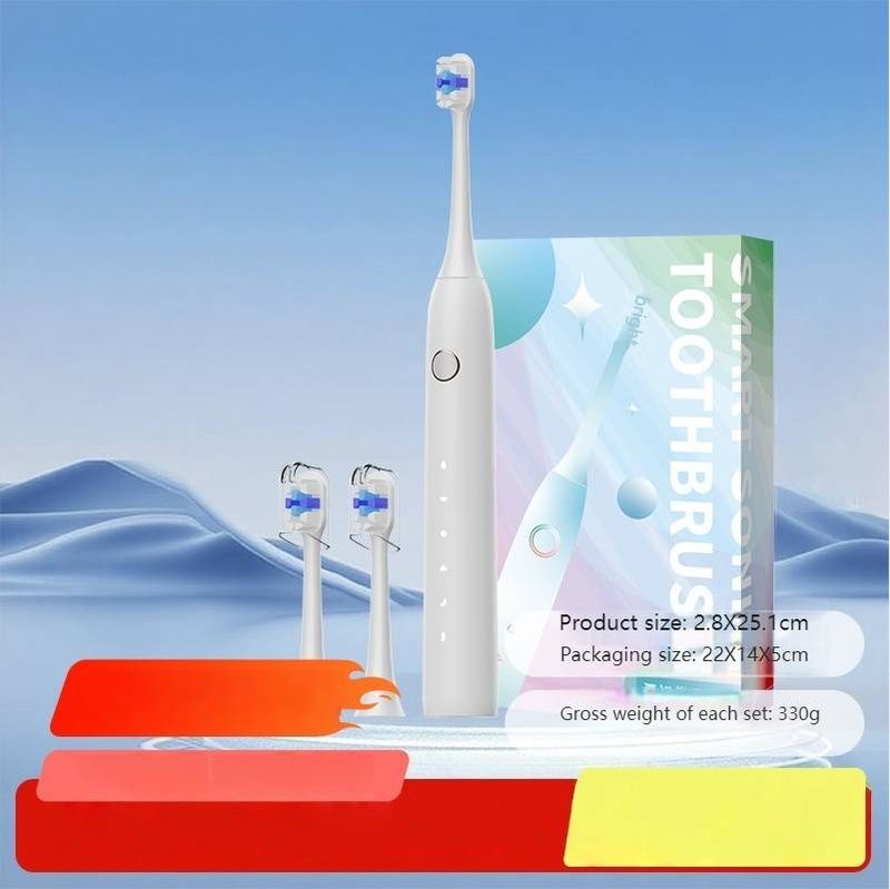 Spazzolino elettrico sterilizzante UV – 5+ modalità, batteria con durata di oltre 50 giorni, motore magnetico, autopulente (bianco latte/lavanda)_voghion.com