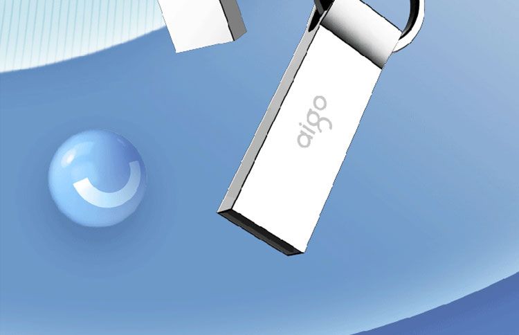 Aigo U210 8G/16/32G/64G USB2.0 Metal USB Flash Mini Car Disk Sier_voghion.com