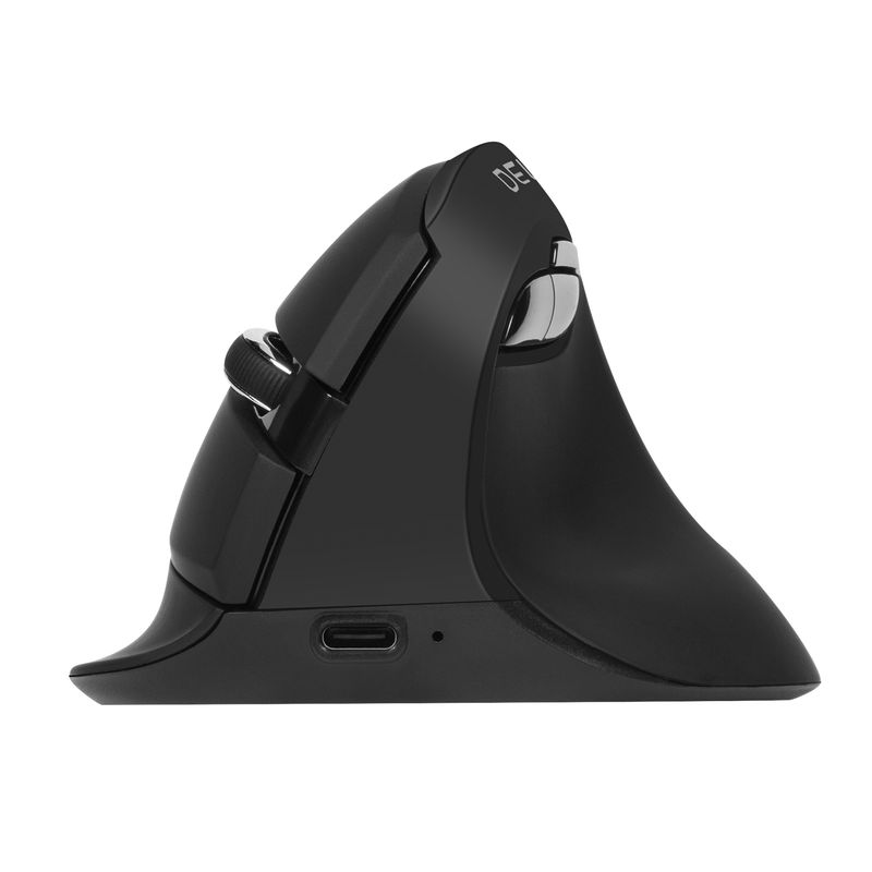 Delux M618 Mini Ergonomic Gaming Wireless Vertical Mouse Bluetooth 2.4GHz Rechargeable 4000dpi Silent Mice For Office_voghion.com
