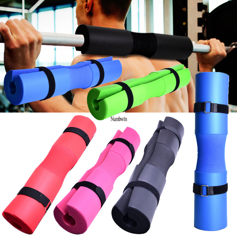 Spallacci per bilanciere tozzo fitness, manica protettiva per ponte dell'anca per sollevamento della forza, imbottitura in spugna per il collo_voghion.com