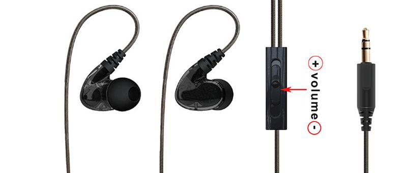 Sistema di monitoraggio auricolare mono wireless per accompagnamento musicale sul palco, voce dell'ospite, ritorno in tempo reale, UHF_voghion.com