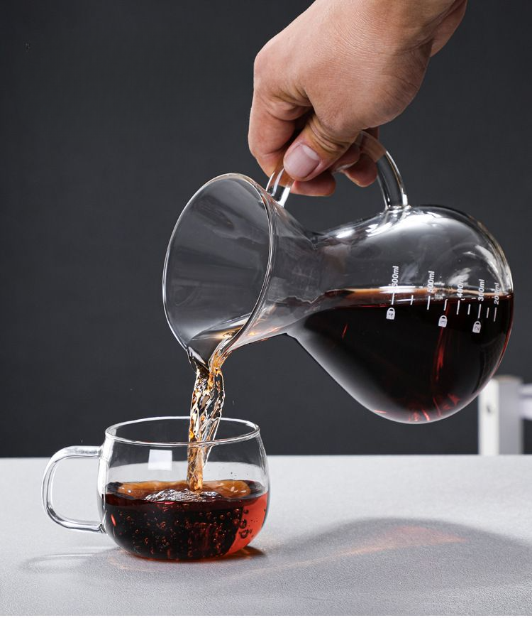 Brew Pot Drip Filter High Temperature Resistant Brewing Ultra-fine Full Set With Coffee Ground Separator And Hand_voghion.com