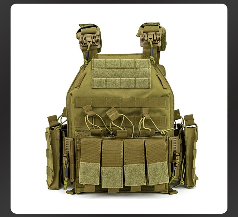 Tactical Vest Heavy Duty Training Vest With Multi-Pocket Design, Outdoor CS Airsoft Gear, Camouflage Uniform For Hiking, Camping & Shooting Sports_voghion.com