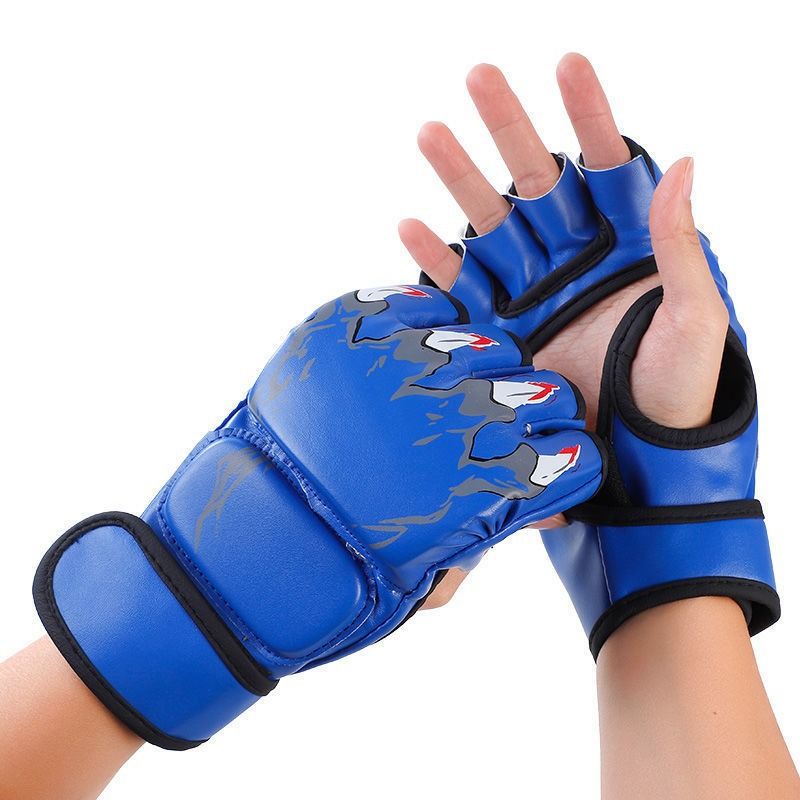 Boxhandschuhe für Erwachsene und Kinder, Universal Sanda Muay Thai Kampftraining, verschleißfeste Halbfingerhandschuhe_voghion.com