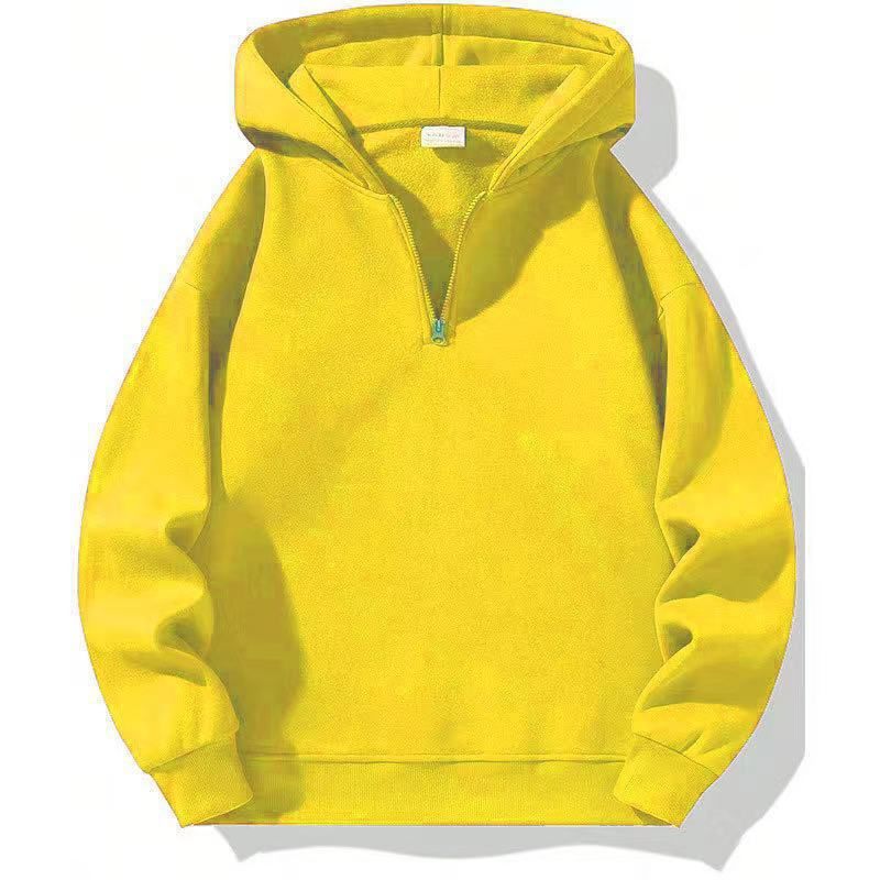 Męska bluza z kapturem zapinana na zamek i kieszenią kangurkową – luźna bluza w stylu streetwearowym, idealna do hip-hopu i miejskiego stylu (czarny, szary, różowy, fioletowy, granatowy)_voghion.com