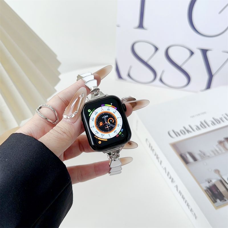 Stainless Steel Strap for iWatch Ultra 2 Se 9/8/7/6 Fashion Bracelet Watch Strap 42/44/45/49mm 38/40/41mm_voghion.com