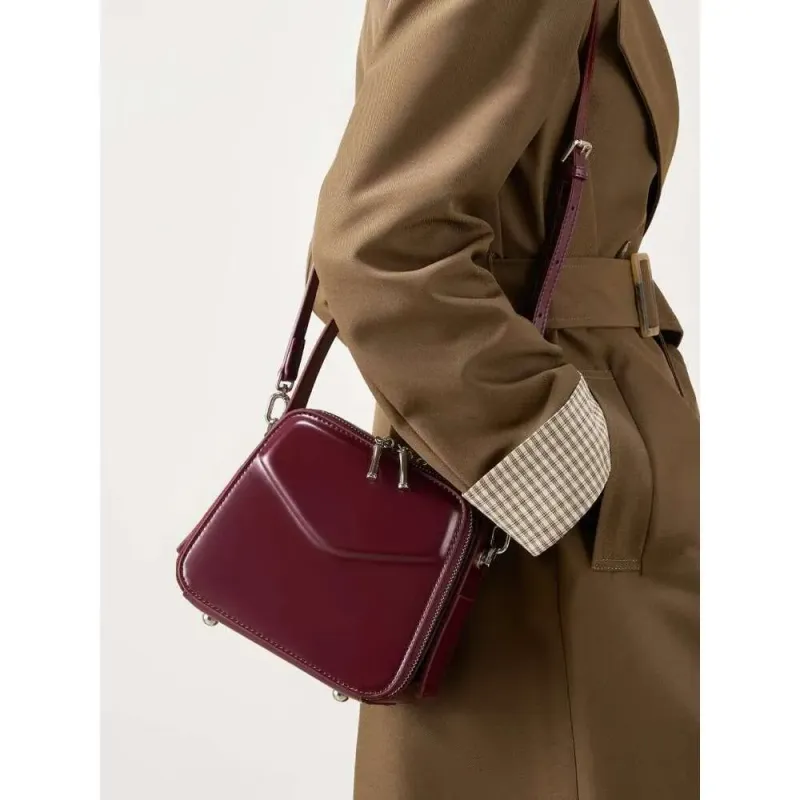 Borsa piccola tote in vera pelle chic per donna, nuova borsa a tracolla firmata 2025_voghion.com