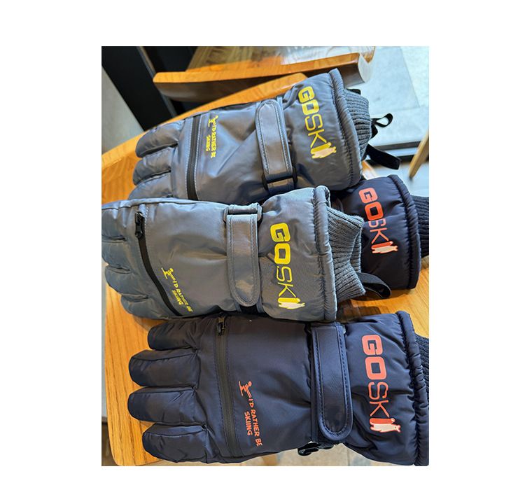 Herren-Skihandschuhe mit Fleecefutter, verdickt, warm, kältebeständig, zum Reiten im Freien, Schneespielen, Elektrofahrrad, Touchscreen, Reißverschlusstasche_voghion.com