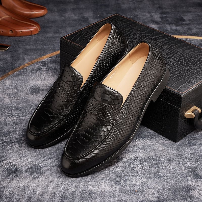 Lumina High-End Gentleman Loafers Leather Wedding Dinner Formal Dress Business Men Shoes Menshoes Handmade_voghion.com