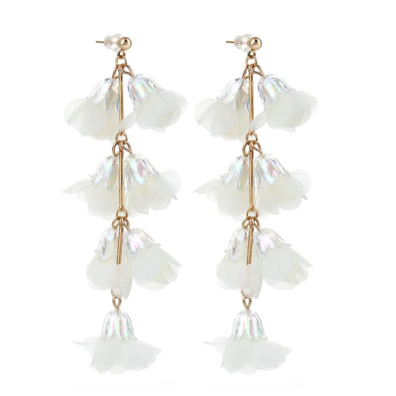 Bohemian Vrouwen Statement Grote Lange Kwast Garen Bloem Drop Dangle Oorbellen Kristal Mode Femme Oorbel Sieraden Bruiloft Feest_voghion.com