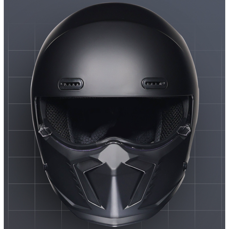 Cască retro cu combinație Warrior Scorpion, motocicletă de croazieră, cască integrală ușoară_voghion.com