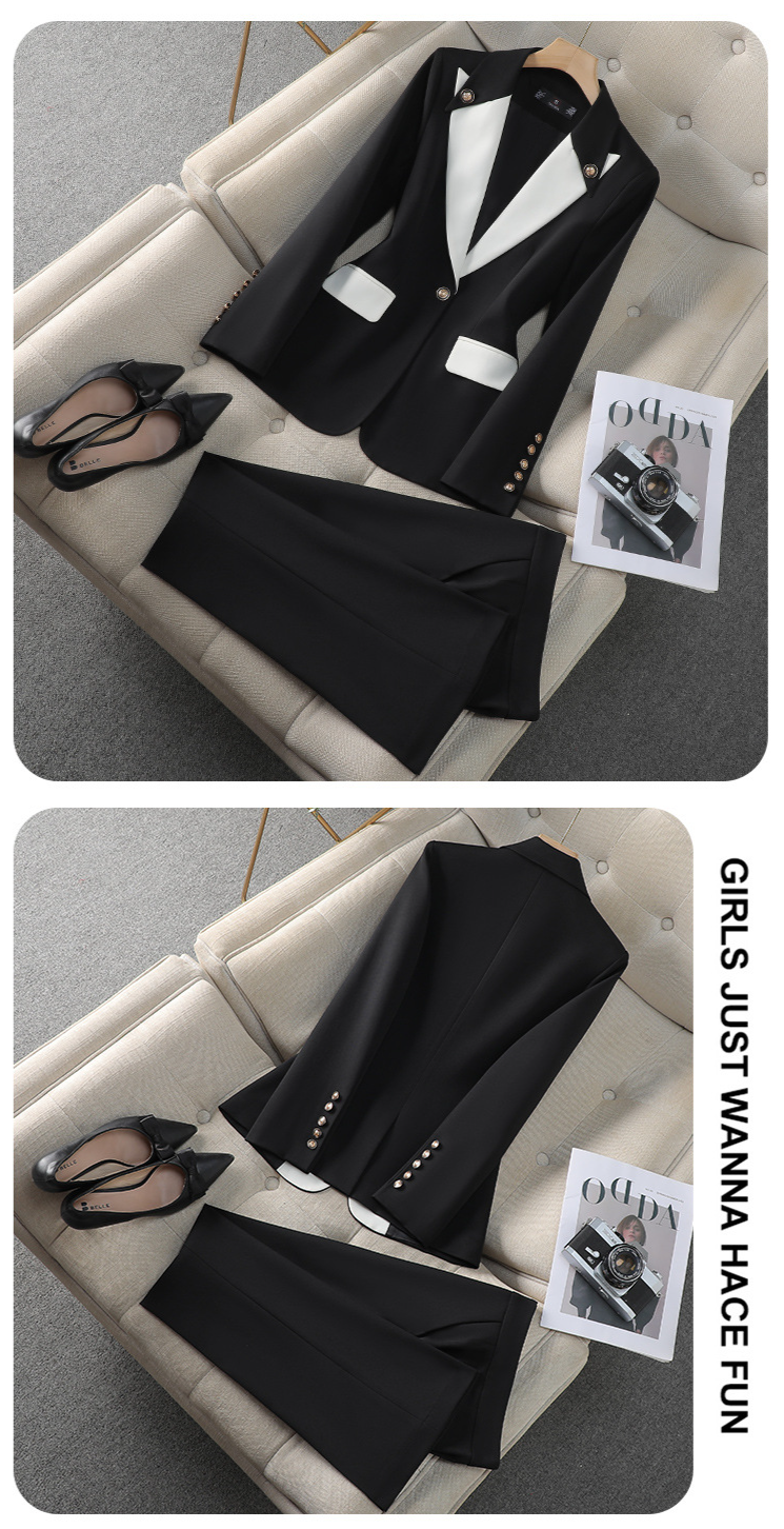 Damenbekleidung New Style Fashion Temperament Damen Langarm Professionelle Anzüge und Hosen Formelle Anzüge Professionelle Arbeitskleidung Herbst_voghion.com