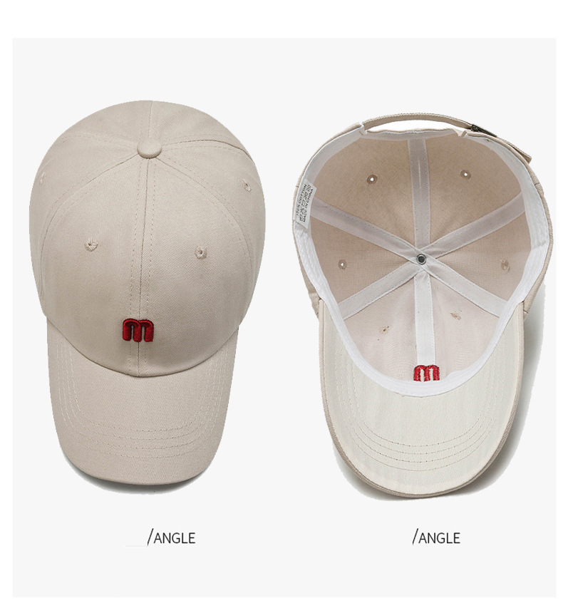 Men's Hats Baseball Cap Spring And Autumn Version Embroidered Small M Duckbill Cap Outdoor Running Travel Simple All Match Sun Protection Sun Hat_voghion.com