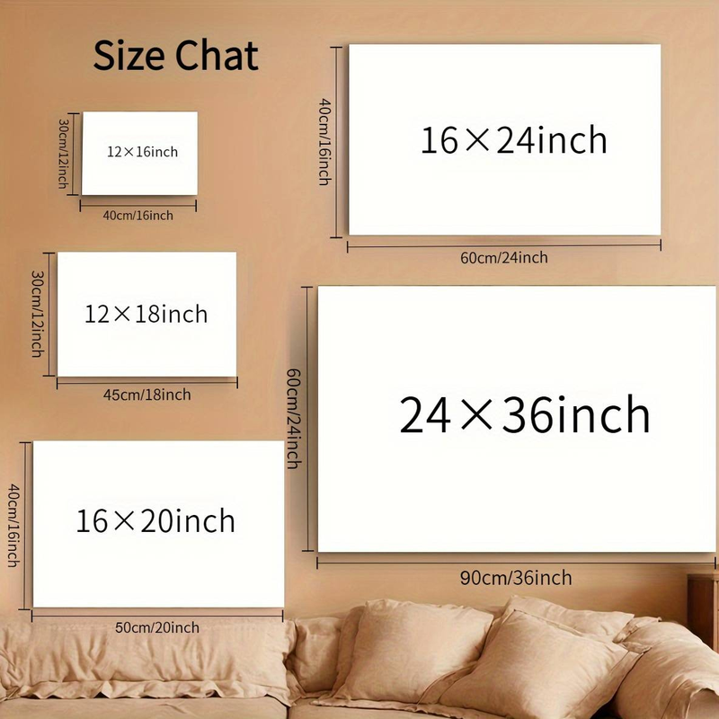 Wall Painting With Both Abstract And Realistic Styles Canvas Prints Painting, With Dynamic Blue-Green Brushstrokes,Suitable For Bedroom_voghion.com