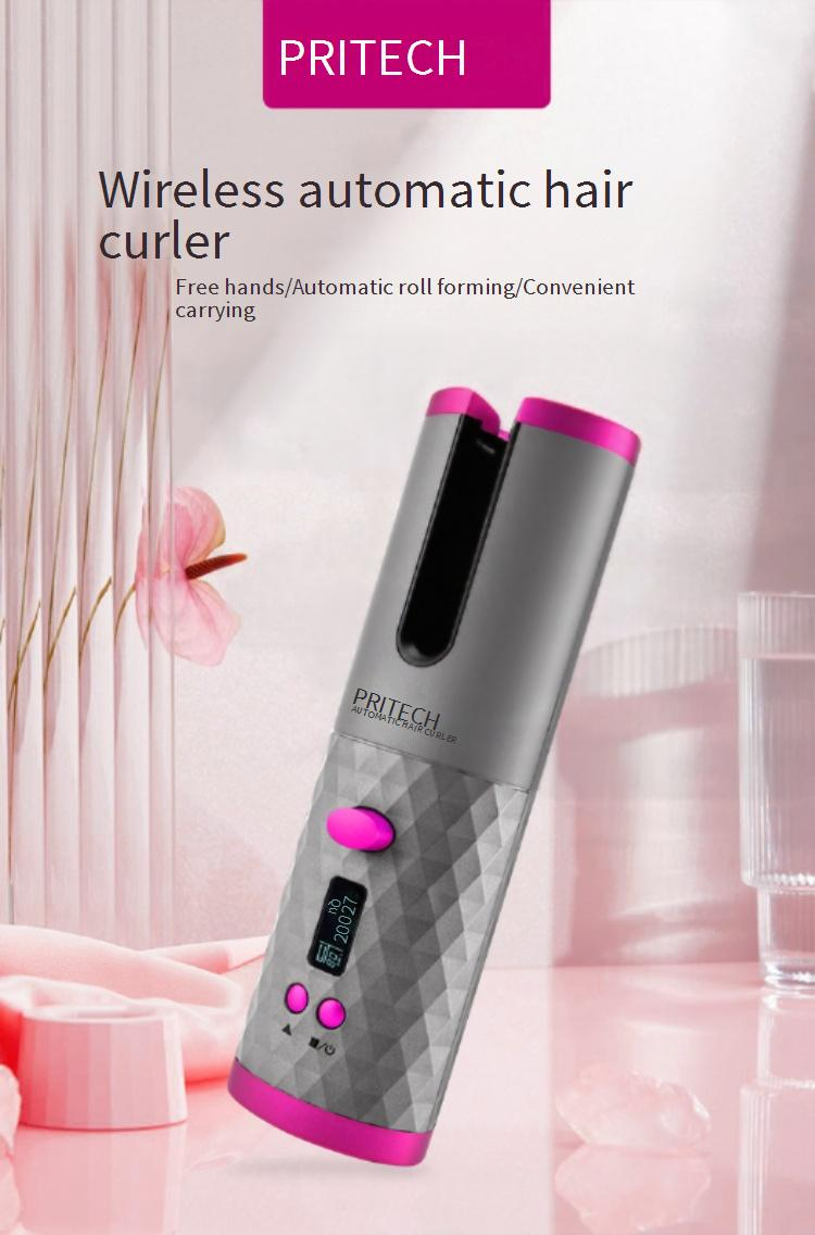 Lockenstäbe, Automatischer Lockenstab, USB, tragbar, intelligent, kabellos, automatischer Lockenstab, für unterwegs, Lazy Lockenstab_voghion.com