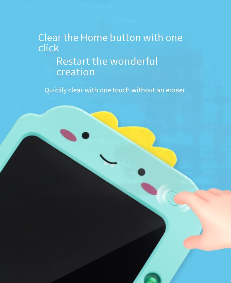 LCD Writing Tablet For Kids - Colorful Drawing & Doodle Board With Erasable Function, Fun Cartoon Designs_voghion.com