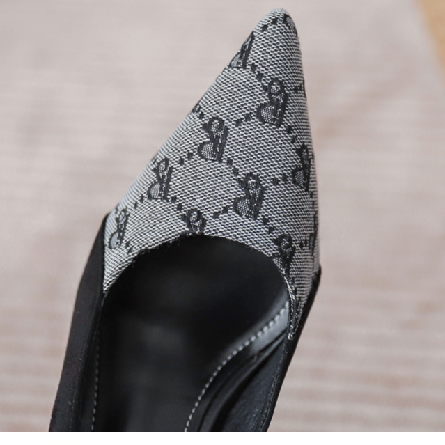 Damenschuhe Langfristiges Stehen ohne Ermüdungsarbeitsschuhe, Schöne Schwarze Professionelle Arbeits-Interview-Arbeitskleidung Stiletto-Lederschuhe_voghion.com